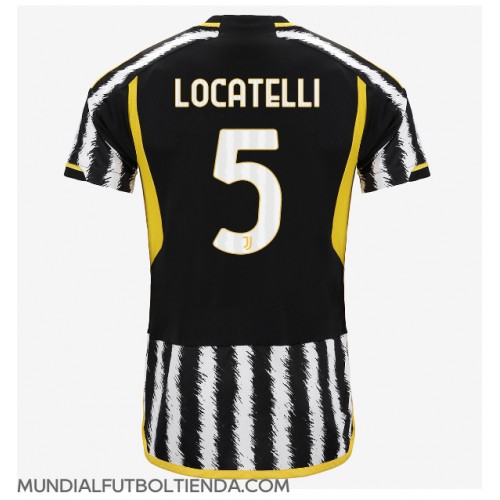 Camiseta Juventus Manuel Locatelli #5 Primera Equipación Replica 2023-24 mangas cortas